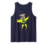 Dog dressed as a muscle man for Halloween Tank Top