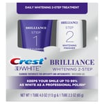 Crest 3D White Brilliance Daily 2-Step Treatment, Toothpaste & Gel