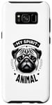 Coque pour Galaxy S8+ My Spirit Animal Croquis de carlin vintage