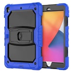 Étui de Protection Compatible avec Samsung Tab A7 Lite 8,7'' T220/T225 avec Support, Robuste, Durable, résistant aux Chocs, en Silicone Airbag Tout Inclus (Bleu mer)