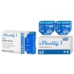 Shelly Pro 1 | Relais professionnel connecté | Interrupteur sans fil | 1 canal 16A | LAN, Wi-Fi & Plus 1 | Interrupteur/commutateur de relais connecté - 16A | Wi-Fi & Bluetooth