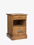 Laura Ashley Garrat 2 Drawer Side Table, Honey