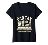 Womens DAD TAX 1999 Birthday Gift For 25 Year Old Dad V-Neck T-Shirt