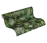 A.S. Création Jungle Wallpaper Greenery Non-Woven Wallpaper 10.05 m x 0.53 m Green Made in Germany 372802 37280-2