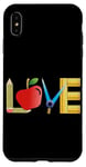 iPhone XS Max Love Apple Pencil Ruler Teacher School Design Case