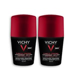 Vichy Homme Clinical Control 96HR Roll-on 2×50 ml - Antiperspirant  Free Postage