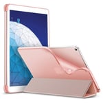 Smart Case kompatibel med iPad air 3 10,5\"\"" Generation Smart Case Cover Genomskinlig Matt Bakre Magnetiskt Fodral-All rose gold"