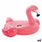 Uppblåsbar flamingo Intex Rosa 14,7 x 9,4 x 14 cm (4 antal)