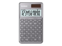 Casio SL-1000SC - Calculatrice de poche - 10 chiffres - panneau solaire, pile - gris