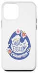 Coque pour iPhone 12 mini Champion de chasse aux œufs de Pâques – Motif œuf de Pâques pour garçons et filles