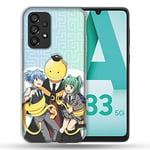 Coque pour Samsung Galaxy A33 5G Manga Assassination Classroom Kuro Trio