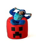 5905359291480 Minecraft red XXL 110 x 90 cm Sako bag pouffe Go Gift