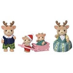 Sylvanian Families - La famille Renne - Set 4 figurines - Plongez dans l'univers de la famille Sylvanian - Figurines animaux miniatures - Jouet enfant 3 ans et + pour développer imagination - 5692