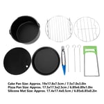 7in Kitchen Electric Fryer Accessory Cake Pan Pizza Plate Silicone Pad Grill GB