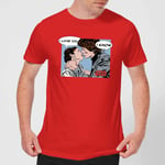 Star Wars Leia Han Solo Love Men's T-Shirt - Red - L - Red