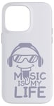 Coque pour iPhone 14 Pro Max Music Is My Life Sounds Listening Melody Beats Vibes Lover