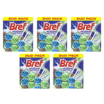 Bref Lot de 5 Duos pack 2 Blocs WC 50g Power Activ' Pin  Nettoyant Détartrant WC