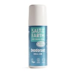 Natural Deodorant Roll On by Salt of the Earth, Ocean & Coconut - Vegan, Long Lasting Protection, Leaping Bunny Approved, Made in the UK - 75ml