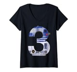 Star Wars R2-D2 Droid Third Birthday V-Neck T-Shirt