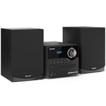 SHARP XL-B517D Hifi System - 45W - Svart