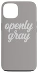 Coque pour iPhone 13 Cheveux gris gris argenté pour vieillissement