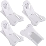 Ccykxa - Lot de 4 Bloque Porte Coulissante, Securite Fenetre Enfant Auto-adhésif Bloc Porte Securite Bebe Protection Sécurite Domestique Sans perçage