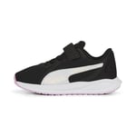 PUMA Twitch Runner Mermaid AC PS Basket, Puma Black Nitro Blue, 28