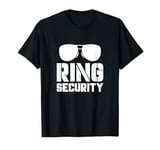 Ring Bearer Security Sunglasses Wedding Party Kids Boys T-Shirt