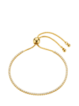 Orelia Fine Crystal Tennis Bracelet, Pale Gold