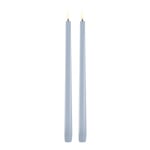 Uyuni Lighting - Taper Candles slim LED-kronelys 2,3x32 cm 2 stk lys blå