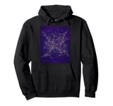 Star Constellation Map for Astronomy Lovers and Stargazers Pullover Hoodie