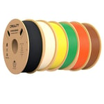 Consommables imprimante 3D 6Pcs Creality Hyper PLA Filament 1 kg/bobine - Noir+Couleur de peau+Jaune+Vert+Orange+Brun