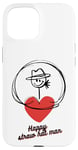 Coque pour iPhone 15 Homme au chapeau de paille heureux