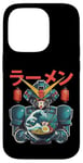 Coque pour iPhone 14 Pro Ramen japonais Mecha Robot Géant La Grande Vague Anime