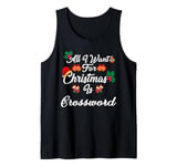 All I Want For Christmas Is Crossword Tank Top