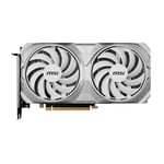 MSI NVIDIA GeForce RTX 4070 SUPER VENTUS 2X WHITE 12GB OC  GDDR6X Graphics Card 2 Slot - 1x 16 Pin Power (2x 8 Pin Power Adapter Included) - Minimum