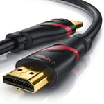 CSL - Câble HDMI 8 K 2.1 2 m - 8K @ 60 Hz / 120 Hz - 4K @ 240 Hz - 48 Gbit/s - HDMI 2.1 2.0a 2.0b - 3D - Ethernet Haut débit - HDTV - UHD II - Dynamic HDR-10+ - eARC - Taux de rafraîchissement