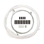 Dcolor Fil pour VéLo Manettes de VéLo DéRailleur Cables de Frein Tube de Cable 4Mm / 5Mm VéLo de Manette de Vitesse Cable de Frein Ligne Tuyau Blanc