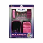 10 in 1 Pack Rosa Travel Pack NDS DSi DS Lite  Accessories Charger Stylus Cable 