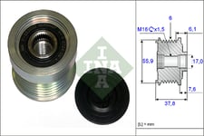 Frihjulskoppling Valeo - Volvo - V70, Xc70, S60, Xc90, S80, S40, S70, C70