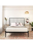 Dorel Home Giulia Modern Metal Double Bed Frame - Black