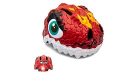 Casque de velo pour enfants   dragon rouge   crazy safety   certifie en1078