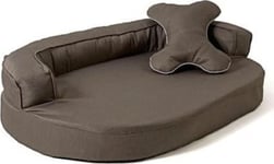 Triton Go Gift Oval Soffa - Bädd För Husdjur Brun - 100 X 65 X 10 Cm