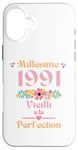 Coque pour iPhone 16 Plus 34 ans femme 1991 idée cadeau anniversaire drôle humour mama