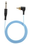 6.35mm to RCA Tattoo Machine Power Supply Charging Cable Blue - 1.8m