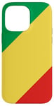 Coque pour iPhone 14 Pro Max Drapeau de la République du Congo Proud Patriot Souvenir Fan