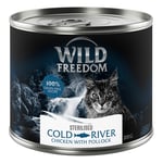 5 + 1 kaupan päälle! Wild Freedom 6 x 200 g - Sterilised Cold River - seiti & kana