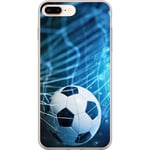 Apple iPhone 8 Plus Gennemsigtigt Telefoncover Fotboll