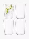 LSA International Arc Stackable Glass Tumber, Set of 4, 550ml, Clear