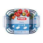 Ensemble de plats de cuisson au four Pyrex Classic Transparent verre [2 pcs]